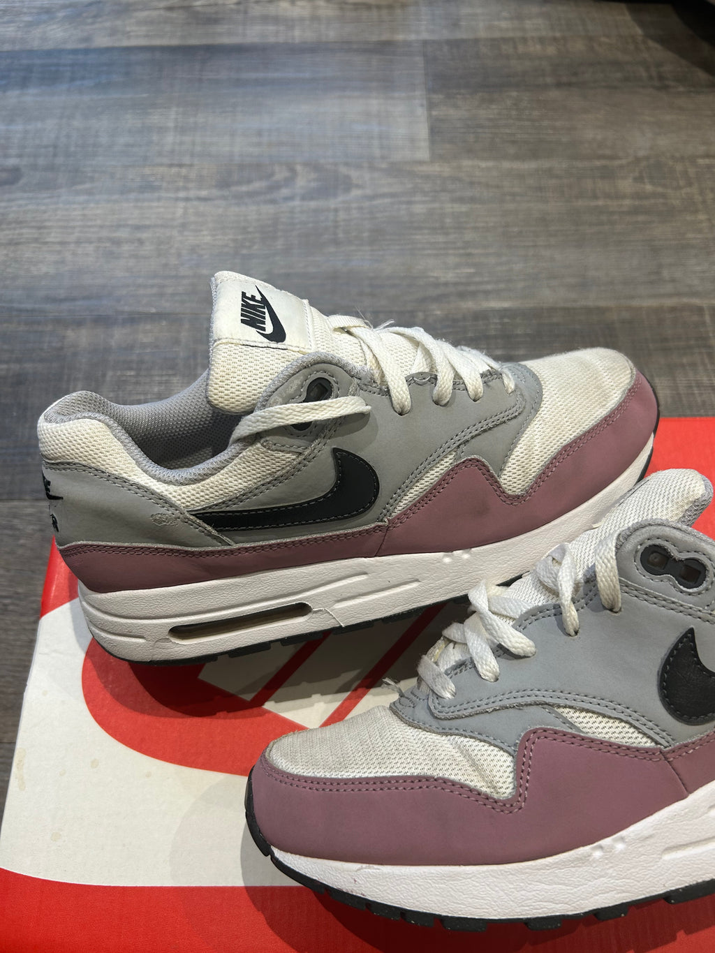 Nike Air Max 1 Plum/Grey/White Uk5