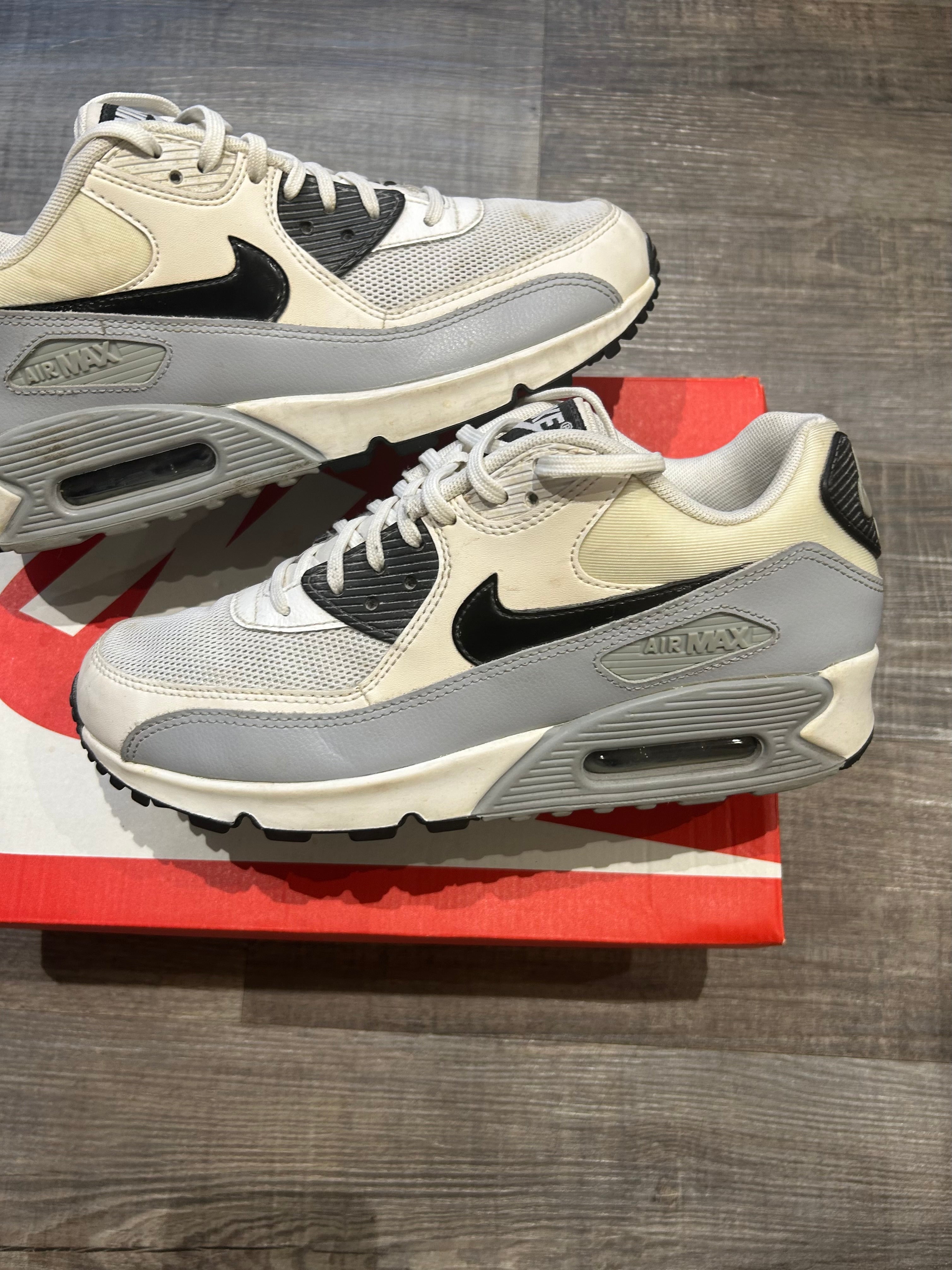 Nike Air Max 90 White/Grey/Black Uk7