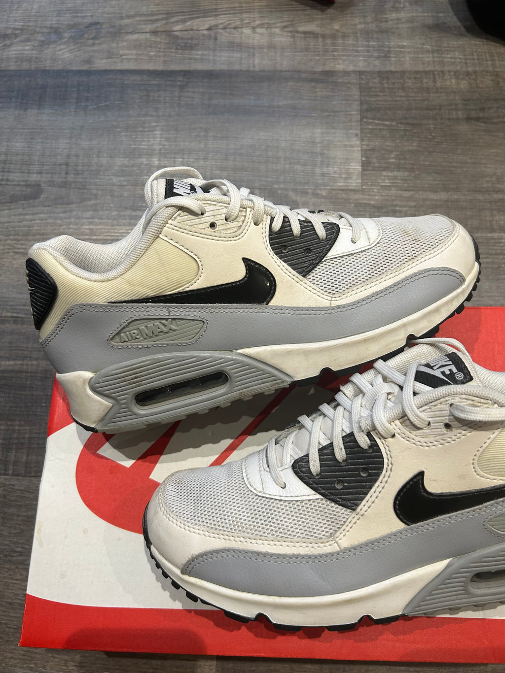 Nike Air Max 90 White/Grey/Black Uk7