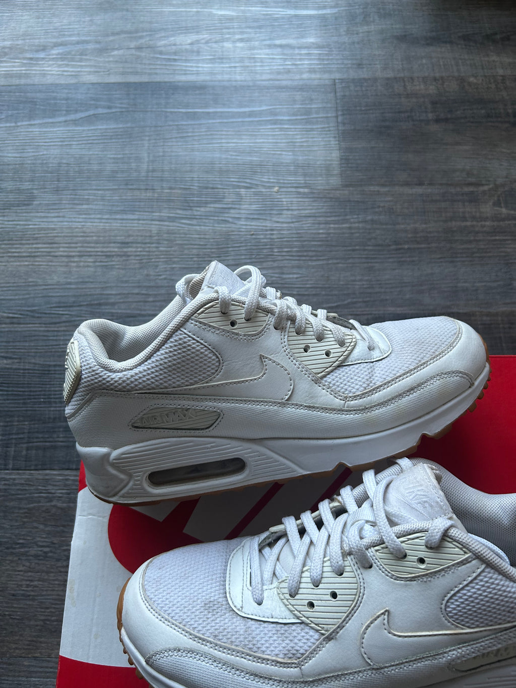 Nike Air Max 90 Triple White Uk6