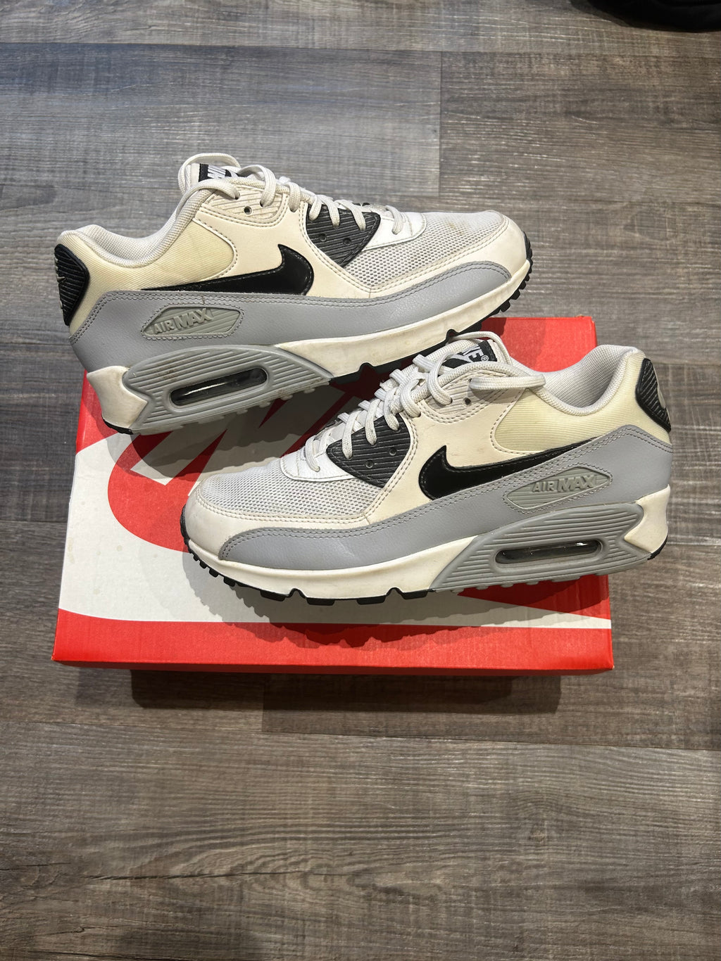 Nike Air Max 90 White/Grey/Black Uk7
