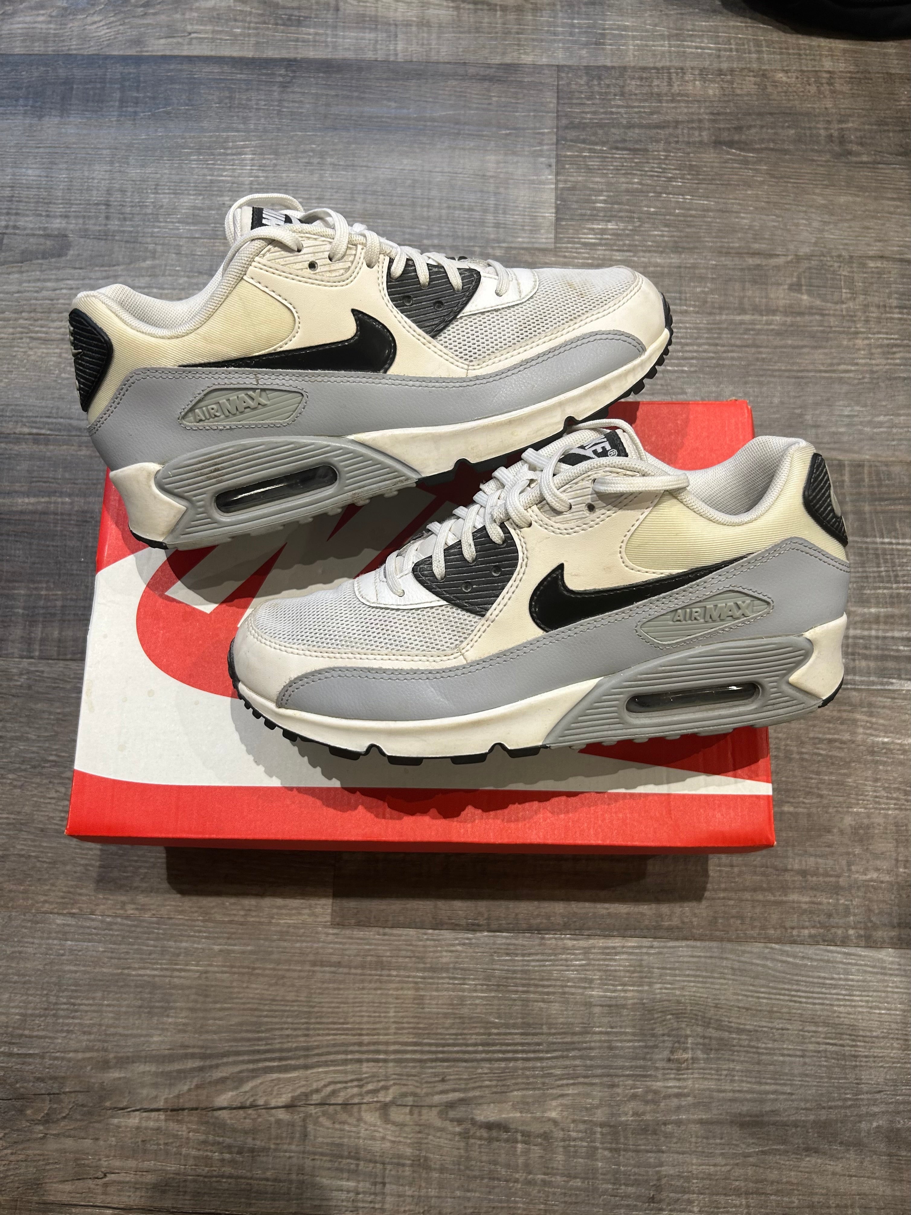 Nike Air Max 90 White/Grey/Black Uk7