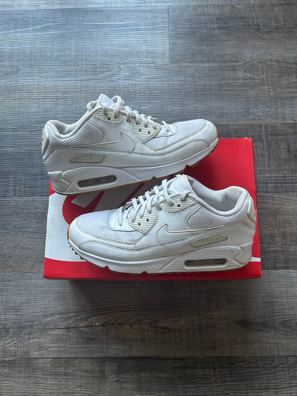 Nike Air Max 90 Triple White Uk6